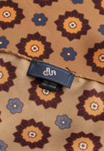 Οchre silk pocket square - Image 4