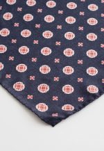 Blue-red silk pocket square - Image 3