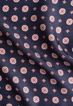 Blue-red silk pocket square