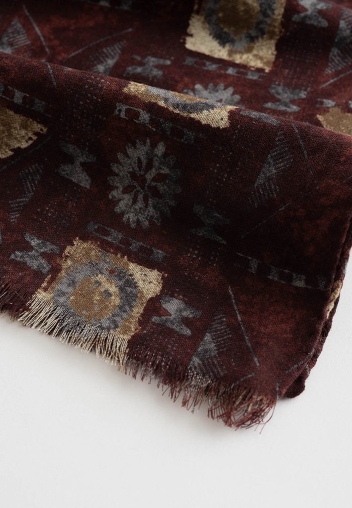 Ethnic-chic κασκόλ 100% μαλλί - Image 5