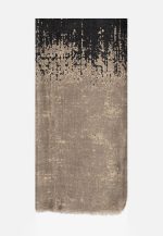 Black-beige scarf 100% Wool - Image 2