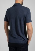 Blue Polo Linen Melange Regular Fit - Image 4