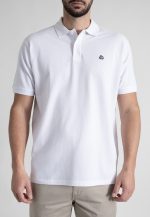 White combed cotton polo piquet - Image 2