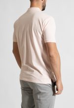 Light pink combed cotton polo piquet - Image 4