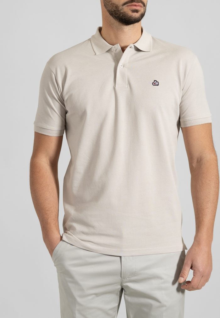 Ανοιχτό Γκρι πικέ πόλο Combed Βαμβάκι - Image 2
