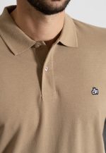 Sand combed cotton polo piquet - Image 3