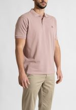 Dirty pink combed cotton polo piquet - Image 2