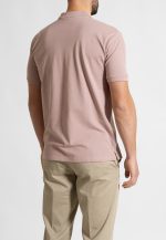 Dirty pink combed cotton polo piquet - Image 4