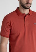Marocco red combed cotton polo piquet - Image 3