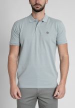 Mint combed cotton polo piquet - Image 2