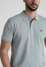 Mint combed cotton polo piquet - Image 3