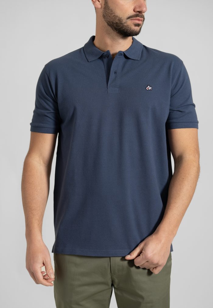 Blue jean combed cotton polo piquet - Image 2
