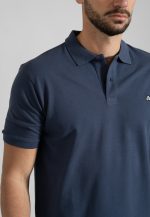 Blue jean combed cotton polo piquet - Image 3