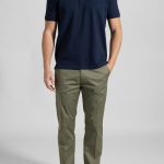 Ναυτικό μπλε πικέ πόλο Combed Βαμβάκι