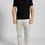 Μαύρο πικέ πόλο Combed Βαμβάκι