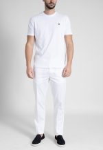 White Crew Neck T-shirt Combed Cotton