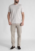 Stone Crew Neck T-shirt Combed Cotton