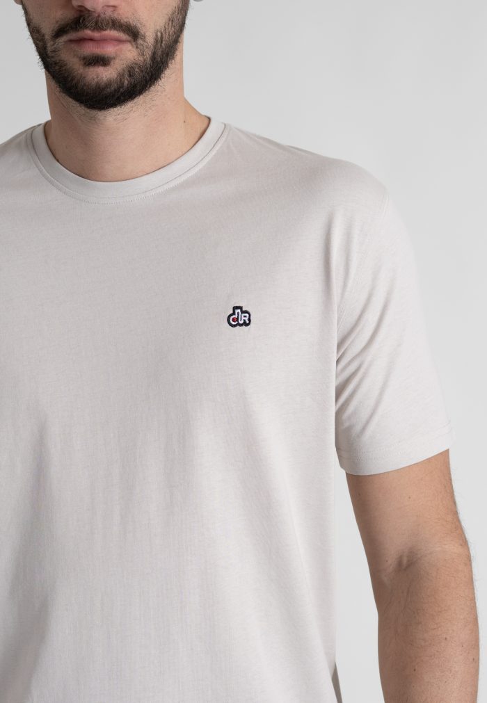 Stone Crew Neck T-shirt Combed Cotton - Image 3