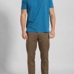 Turquoise Crew Neck T-shirt Combed Cotton