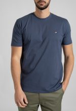 Blue Jean Crew Neck T-shirt Combed Cotton - Image 2