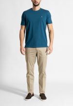 Petrol Crew Neck T-shirt Combed Cotton