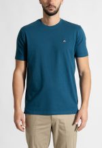 Petrol Crew Neck T-shirt Combed Cotton - Image 2