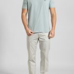 Silver Green Crew Neck T-shirt Combed Cotton