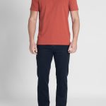 Marocco red Crew Neck T-shirt Combed Cotton