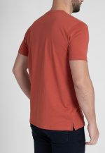 Marocco red Crew Neck T-shirt Combed Cotton - Image 4
