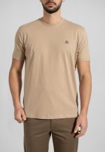 Sand Crew Neck T-shirt Combed Cotton - Image 2
