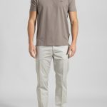 Ελεφαντί Μπλούζα Λαιμόκοψη Combed Βαμβάκι