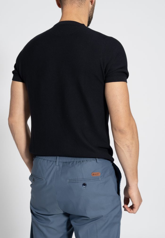 Πλεκτή μπλούζα λαιμόκοψη  Premium Βαμβάκι - Image 3