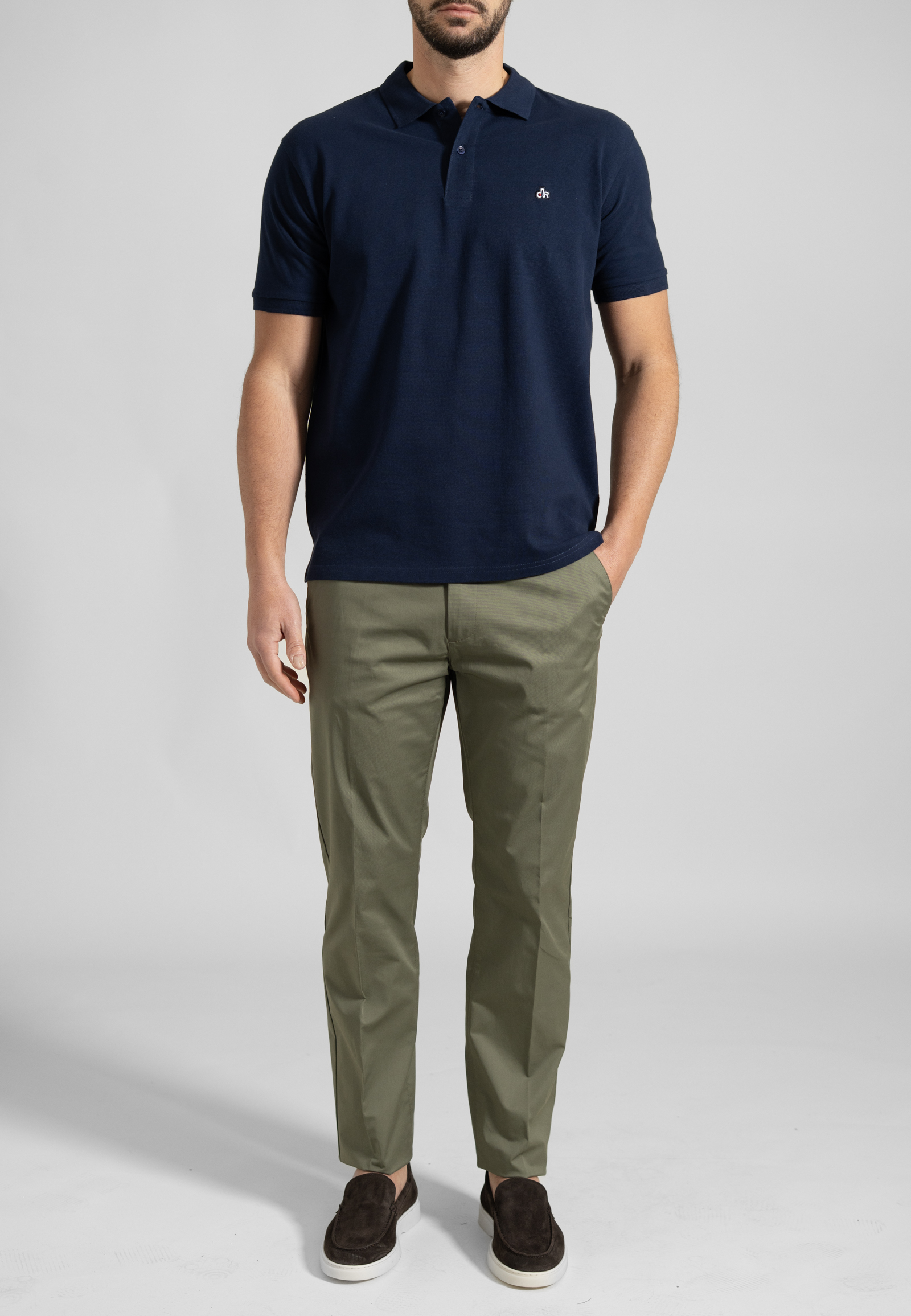 40210309-412071-A Χακί Παντελόνι chino twill καπαρντίνα κανονική γραμμή - Image 1