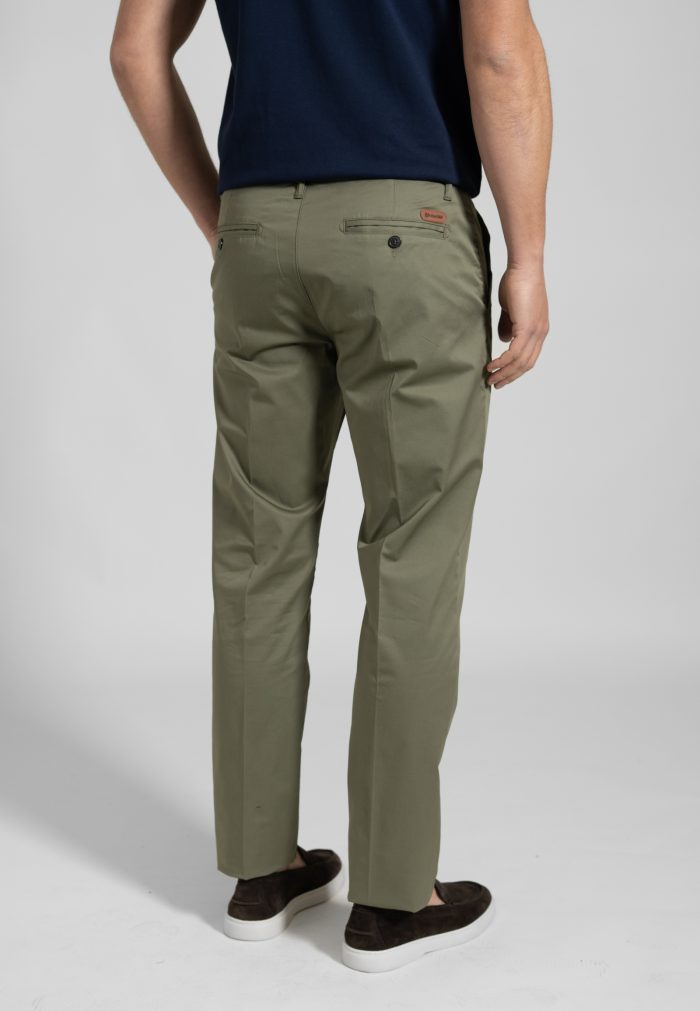 Χακί Παντελόνι chino twill καπαρντίνα κανονική γραμμή - Image 3