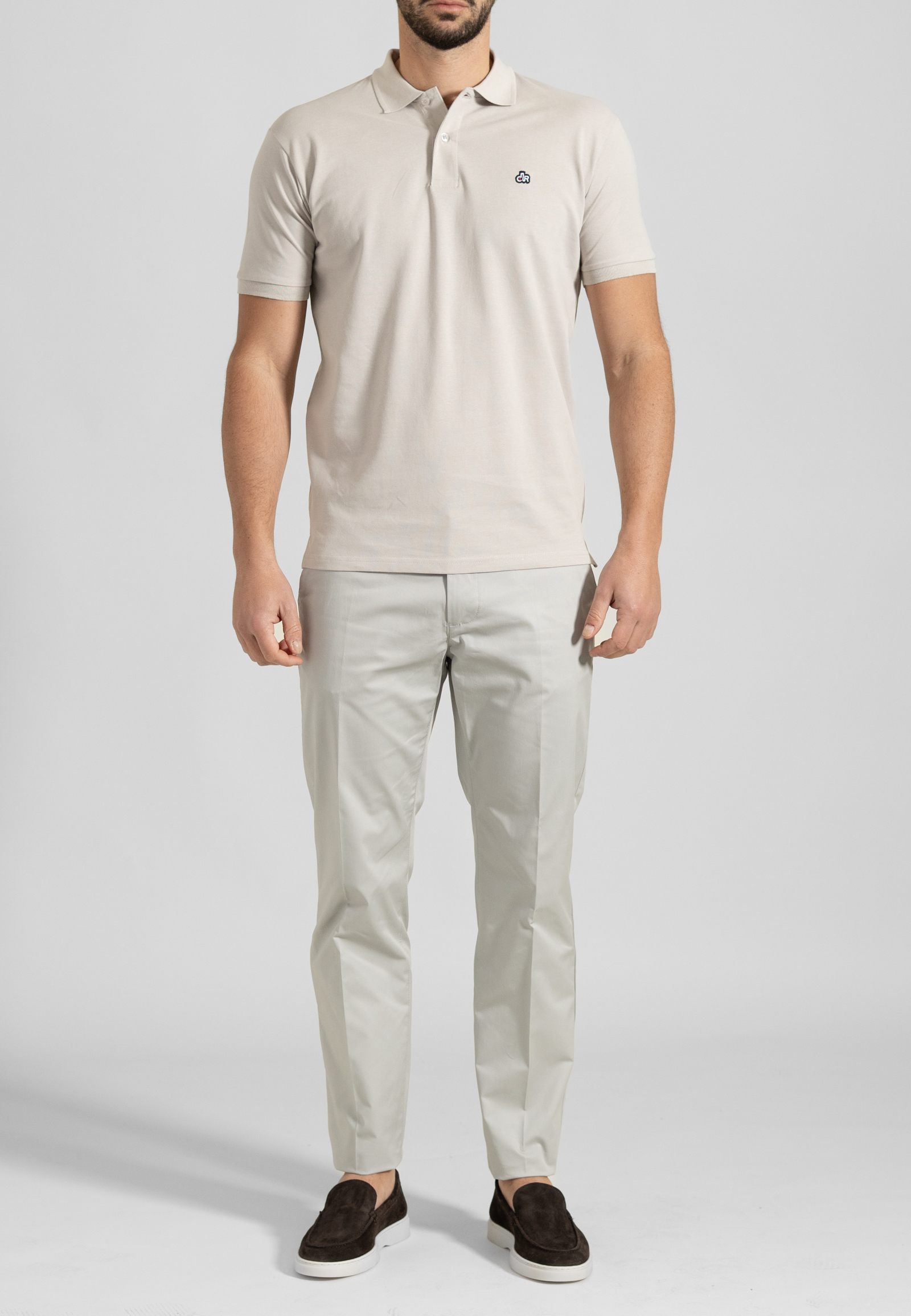 40210309-412072-A Light Grey Trousers Chino Twill Gabardine Regular Fit - Image 1