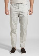 Light Grey Trousers Chino Twill Gabardine Regular Fit - Image 2