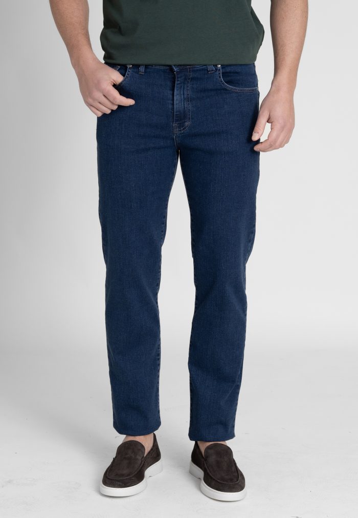 Μπλε Τζιν παντελόνι στενή γραμμή - Image 2