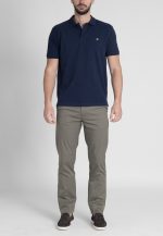 Khaki Tech lightweight trousers regular fit