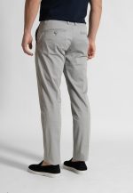 Light Grey Trousers Chinos Satin Stretch Regural Fit - Image 3