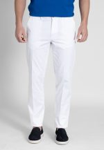 White Light gabardine cotton chinos trousers - Image 2
