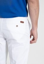 White Light gabardine cotton chinos trousers - Image 4