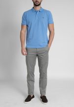 Light Khaki gabardine cotton chinos trousers
