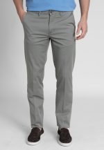 Light Khaki gabardine cotton chinos trousers - Image 2