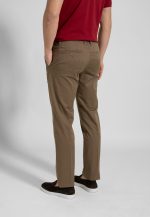 Brown Light gabardine cotton chinos trousers - Image 5