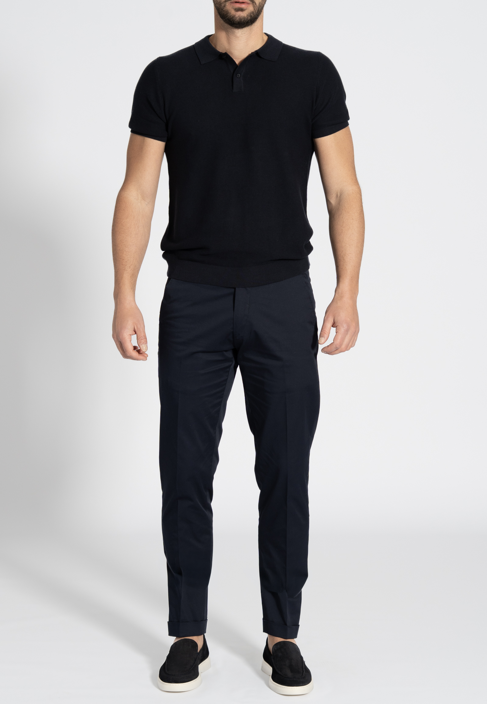 41210308-412068-A Σκούρο Μπλε Παντελόνι chino Twill καπαρντίνα Κανονική Γραμμή - Image 1