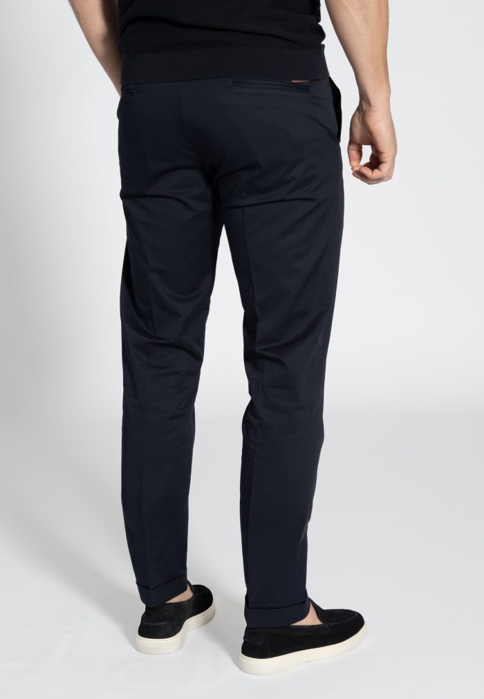 Σκούρο Μπλε Παντελόνι chino Twill καπαρντίνα Κανονική Γραμμή - Image 3