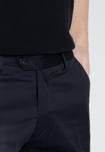 Dark Blue Modern cuffed chinos trousers regular line - Image 4