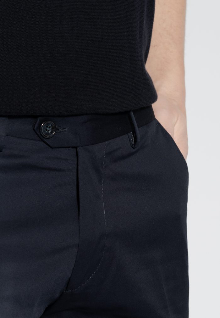 Σκούρο Μπλε Παντελόνι chino Twill καπαρντίνα Κανονική Γραμμή - Image 4