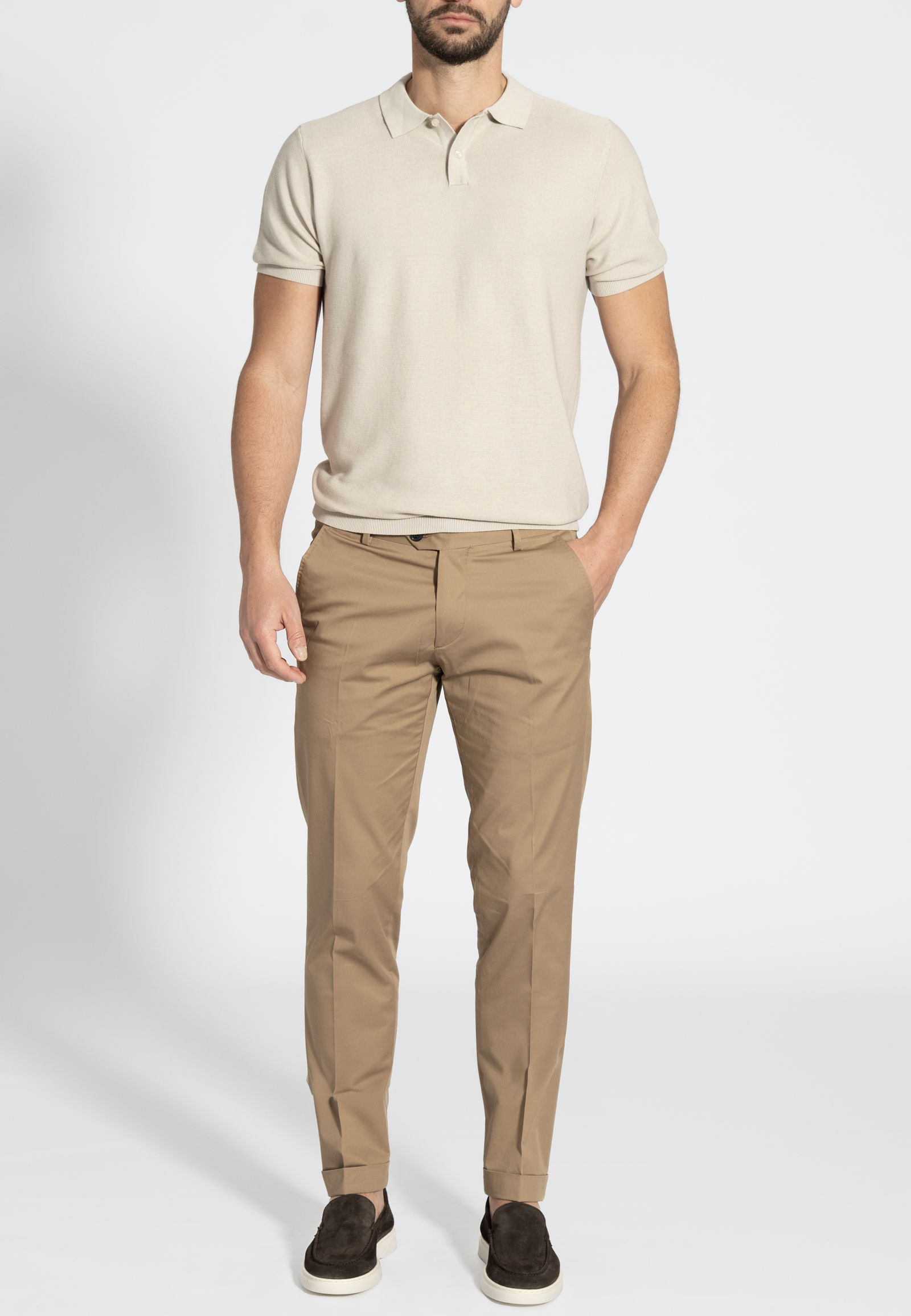 41210308-412069-A Καμηλό Παντελόνι chino Twill καπαρντίνα Κανονική Γραμμή - Image 1