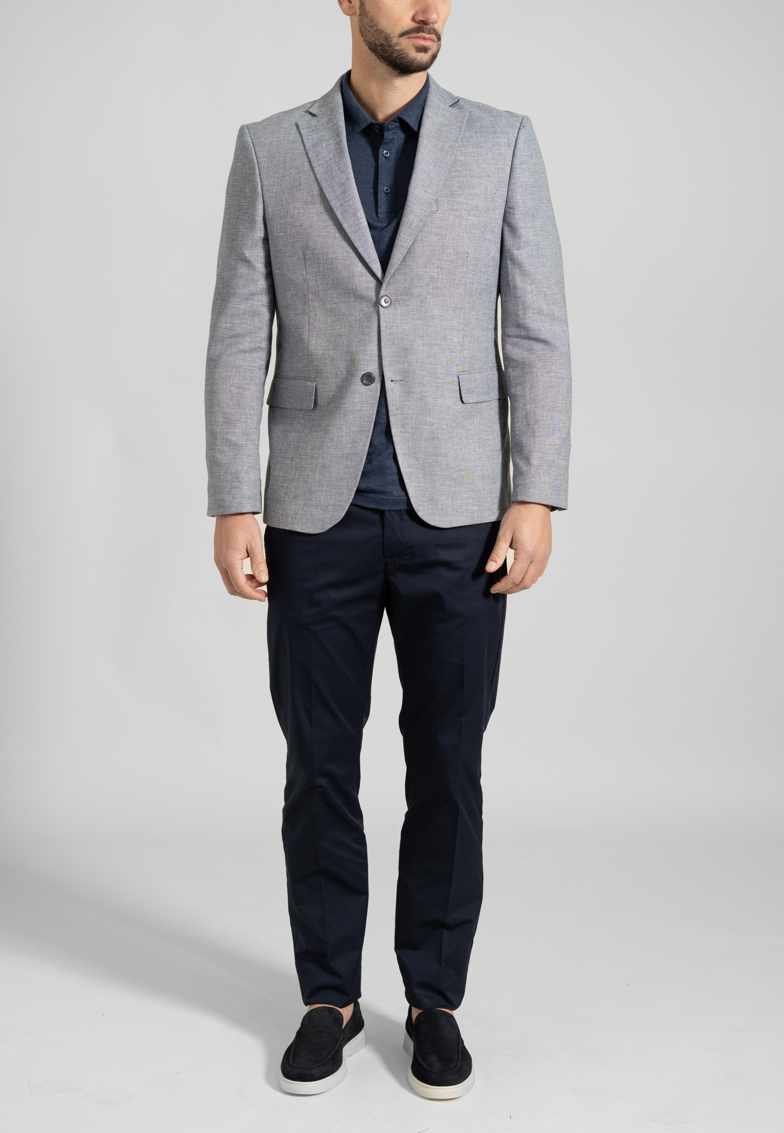 43200021-430310-A Σακάκι γκρι-ραφ mistolino μεσάτη γραμμή - Image 1